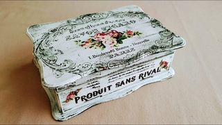 Decoupage For Beginners - How To Make Rub-On Transfer/Water-Slide Decal Paper For Wooden Box
