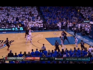 James Harden Misses Game Winner vs Thunder - Game 3