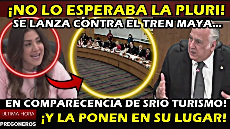 NO LO ESPERABA LA PLURI SE LANZA CONTRA EL TREN MAYA Y SECRETARIO DE TURISMO LA PONE EN SU
