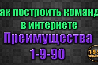 Как построить команду в интернете. Преимущества 1-9-90 #MABIN