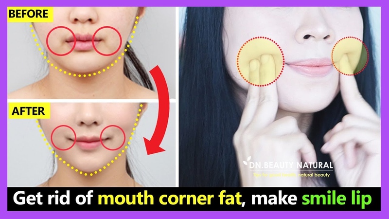 3 minutes Get rid of mouth corner fat, make smile lip and lose face fat. Fix droopy mouth