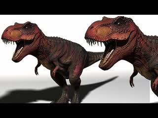 ДИНОЗАВРЫ. Динозавры Тираннозавр и Тирекс нападают на Леопарда. Мультик про Динозавров. Игрушки ТВ