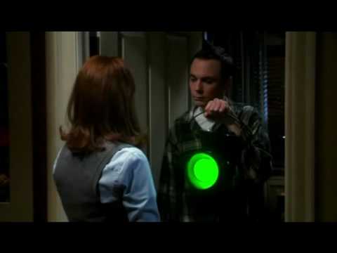 The big bang theory: Sheldon almost has sex (green lantern)