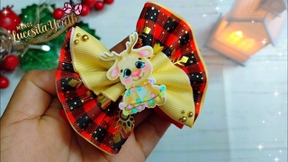 Par de moños Brasileños/Laco Franzido 2#hairbows #moñosparaniñas #facildehacer