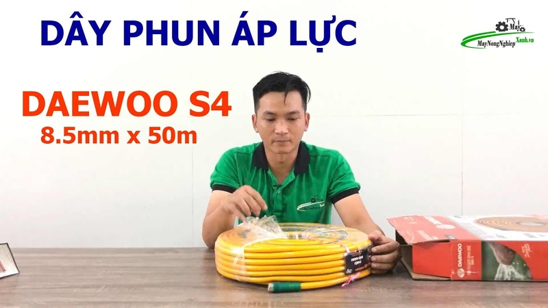 Đập Hộp Dây phun áp lực phun thuốc sâu S4 Daewoo 8. 5mmx50m Cao Cấp nhất