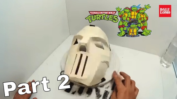 DIY TMNT Casey Jones Mask Part