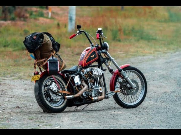 Harley Davidson 1978 shovelhead chopper (shake down