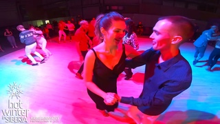 SALSA SOCIAL DANCING / Vladimir Gudkov & Oksana Gamonskaya @ Hot Winter in Siberia