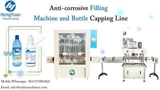 Anti-corrosive Filling Machine and Bottle Capping Line for Fluid like Liquid Bleach, Javel , etc.