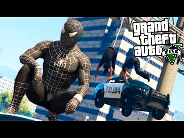 GTA 5 МОДЫ: ЧЕРНЫЙ ЧЕЛОВЕК ПАУК Black