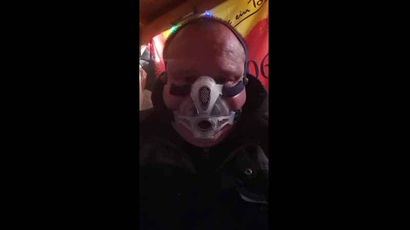 Masken Protest erstes 