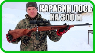 КАК СТРЕЛЯЕТ БЮДЖЕТНЫЙ КАРАБИН ЛОСЬ НА 300 МЕТРОВ