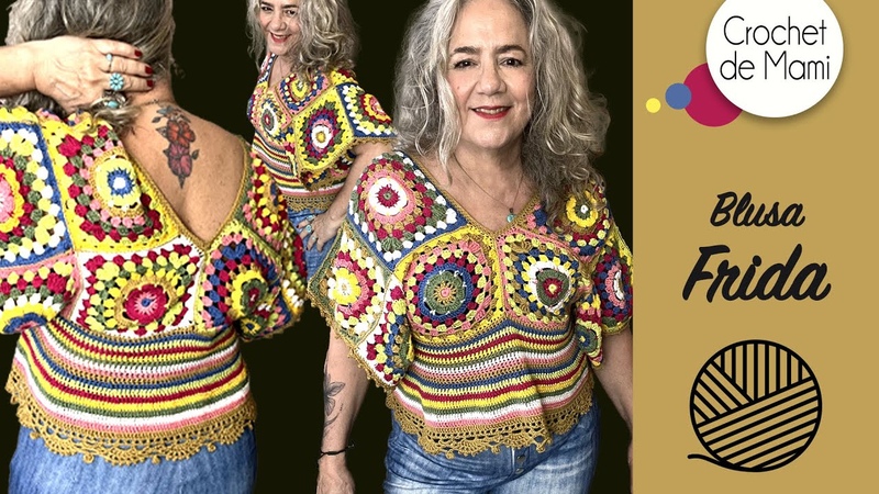 Como hacer una blusa en crochet con grannys llamada