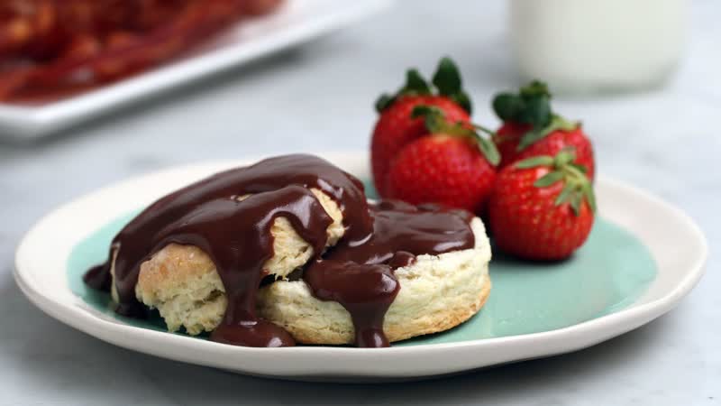 Chocolate Gravy and Biscuits