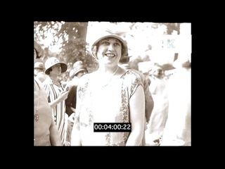 1920s Celebrity Garden Party, Shirley Kellogg, Diana Cooper, Andre Charlot, 35mm