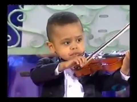 A young kid playing