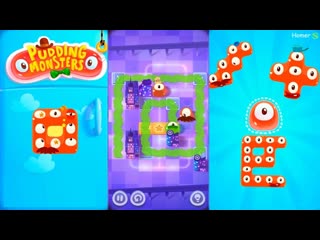 Pudding Monsters #4 for Android, iPad, iPhone. Grow up and become a super mega monster.