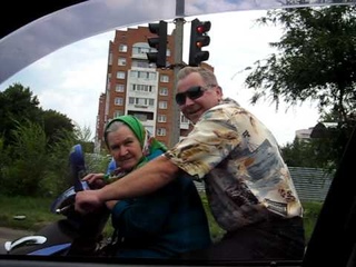Прикол:)) байкерша из Полтавы.avi