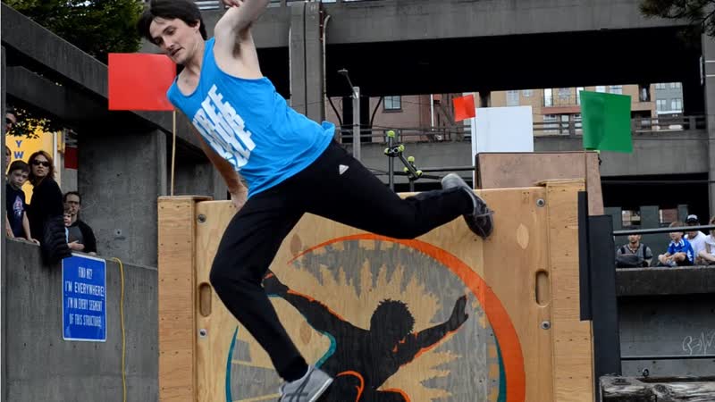 Seattle Bubble Flash Mob the Parkour