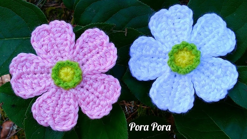 Crochet Potentilla Recta Flower I Crochet 5 Petals Flower I Crochet 3 D