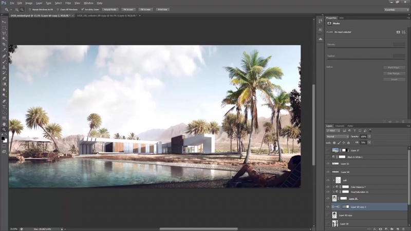 Architectural Visualization Tutorial Inserting Trees Post