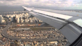 Increible vista de Buenos Aires - Aproximacion y aterrizaje Airbus A320 de Lan