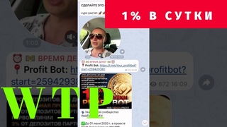 Profit Bot - 1% в день! Проект Web Token Profit