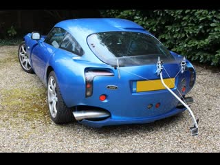 TVR Sagaris - Pops, bangs  flames in the Hindhead Tunnel