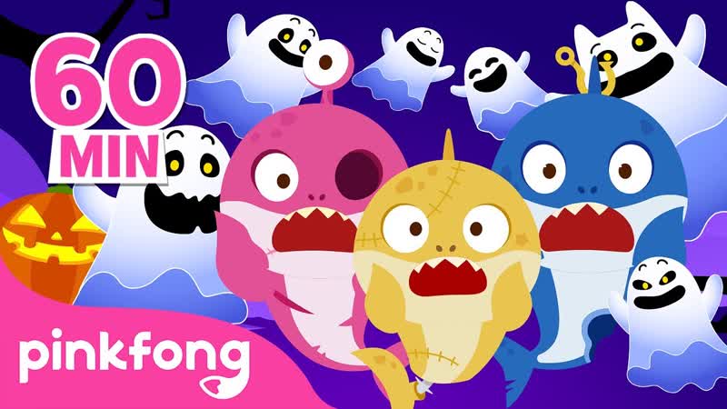 Scary Spooky Sea Monsters Follow Baby Shark Family , Halloween Songs, Pinkfong Baby