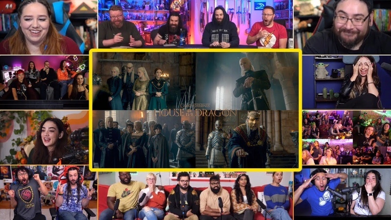 You Tubers React To Viserys Epic Entrance House Of The Dragon Ep8 Throne Room Scene Reaction