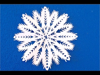 Как вырезать снежинки из бумаги пошагово. SNOWFLAKE. Copo de nieve! #снежинкиизбумаги #Снежинки