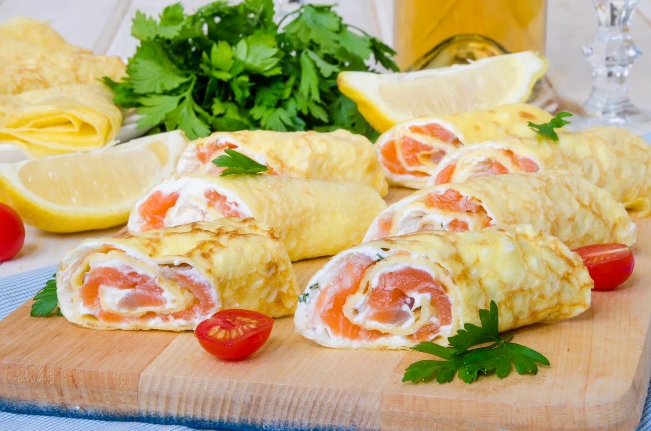 блины с семгой в ресторане