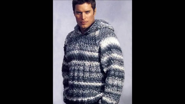 Вязание Джемпера Спицами для Мужчин 2017, Knitting spokes Sweaters for Men,