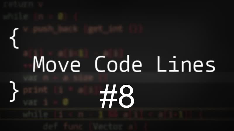 Move Code Lines, 8