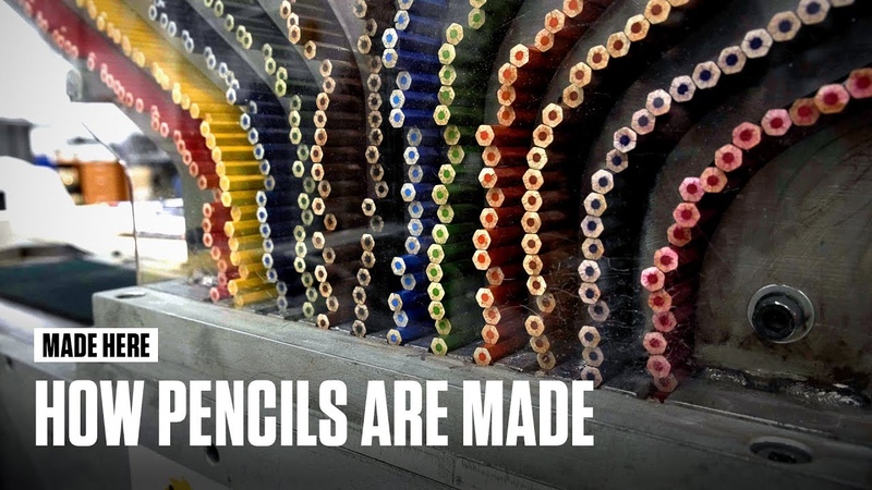 How Pencils Are Made | Made Here | Popular Mechanics