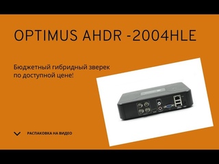 Цифровой гибридный видеорегистратор Optimus AHDR-2004HLE [Optimus видеорегистратор]