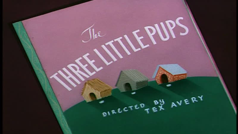 Droopy in Three Little Pups featuring Snoopy, Loopy, Spike Bulldog and Southern Wolf, 1953, full