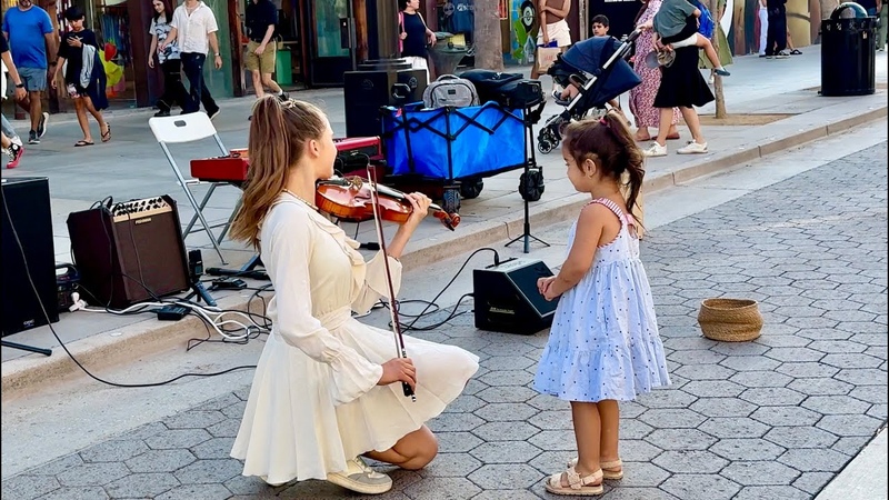 4 year old girl joins me, Adventure Of A Lifetime Coldplay, Karolina Protsenko Violin