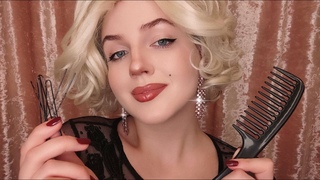 АСМР Прическа от Мэрилин Монро  ASMR Marilyn Monroe Does Your Hair